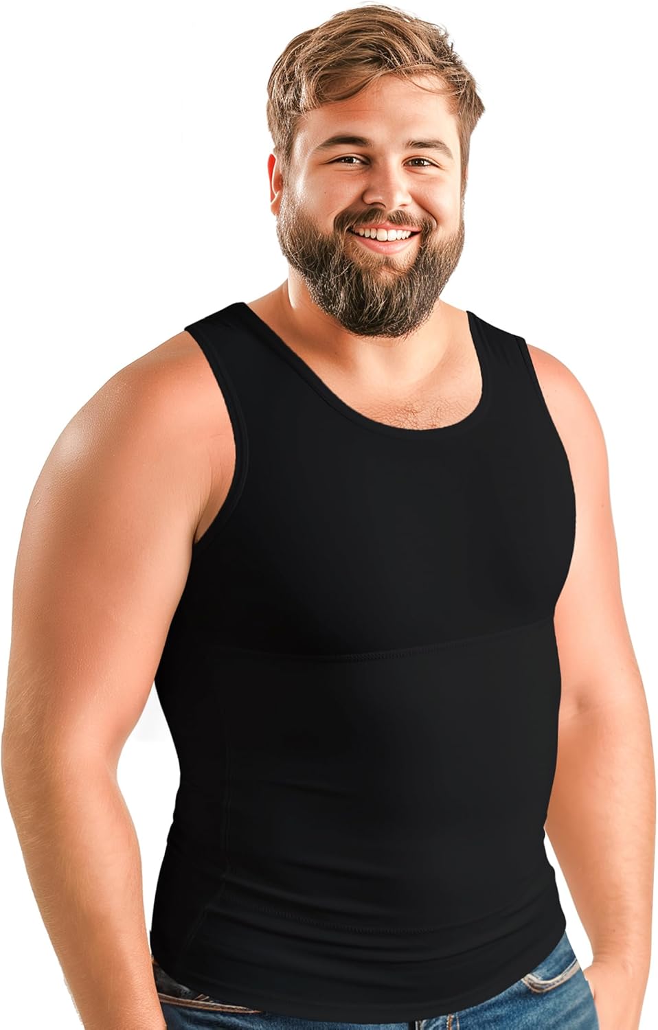 ARMSTRONG AMERICA Compression Shirt for Men | Gynecomastia Compression Top Large Bundle