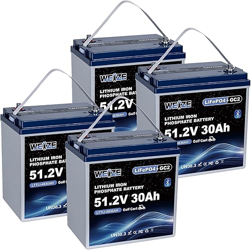 Miniatura 11 de WEIZE Batería LiFePO4 de doble propósito de 12V 60AH 800CCA, batería de litio de arranque del grupo 24 más rendimiento de ciclo profundo, BMS