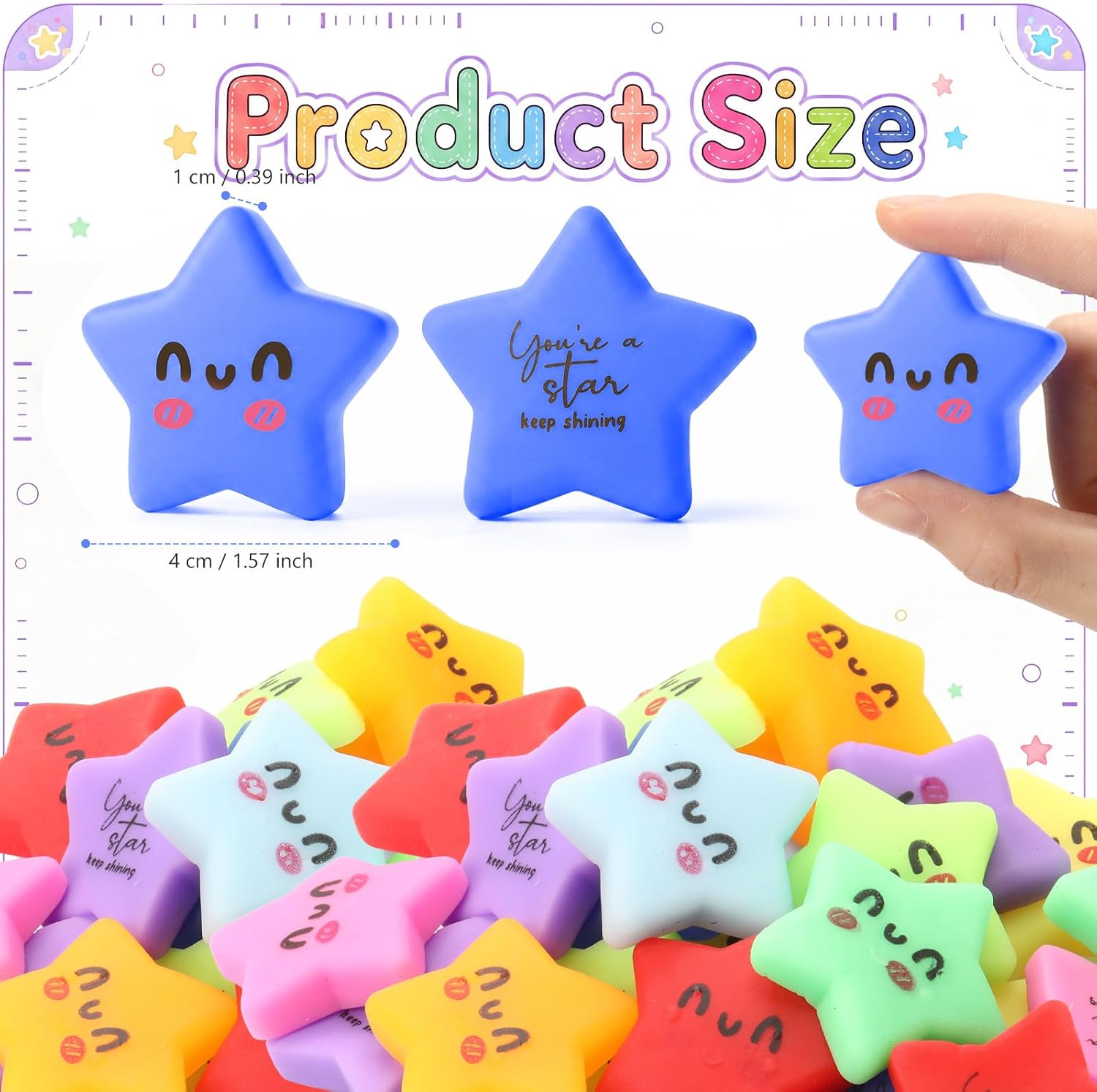Thenshop 27 Pcs Star Balls Bulk Back to School Gifts for Students image 2