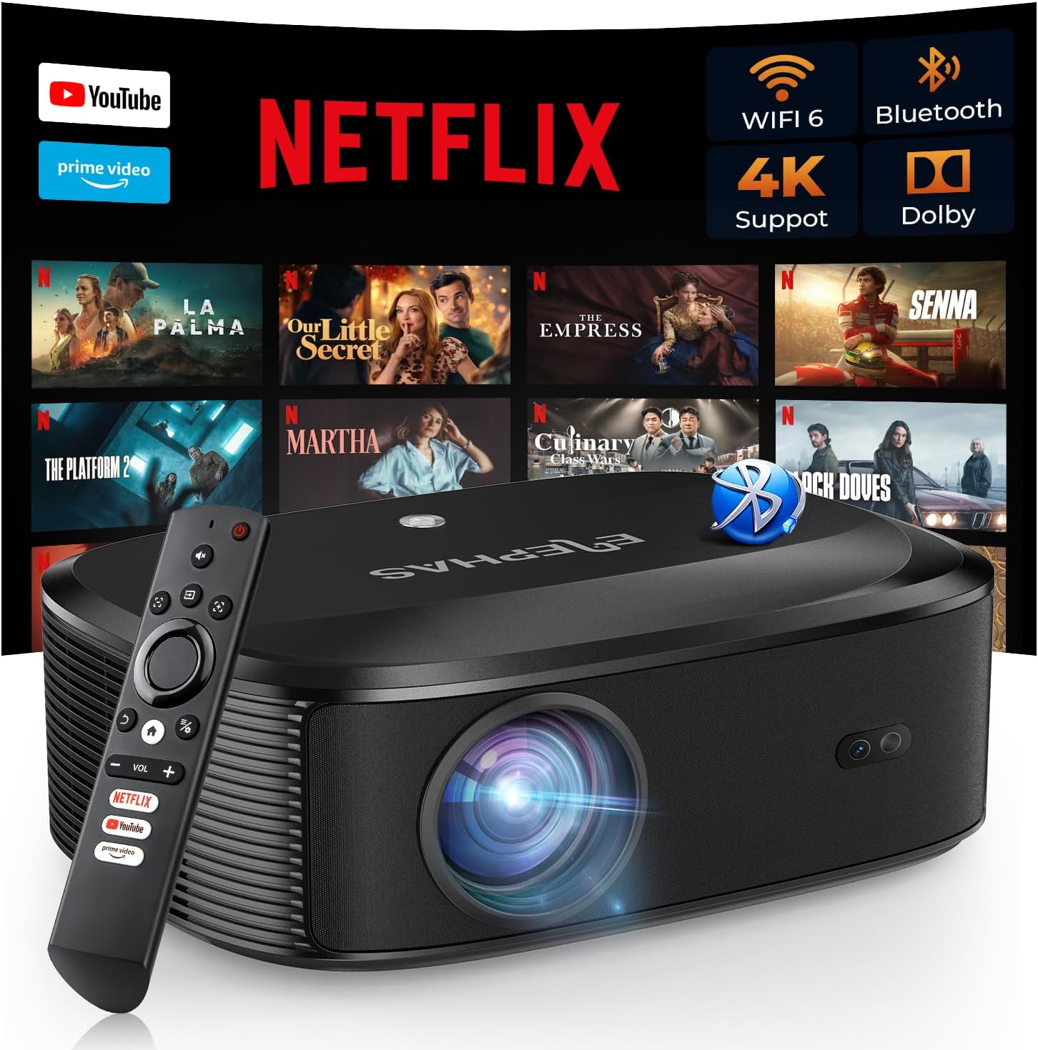 4K Projector with Wifi