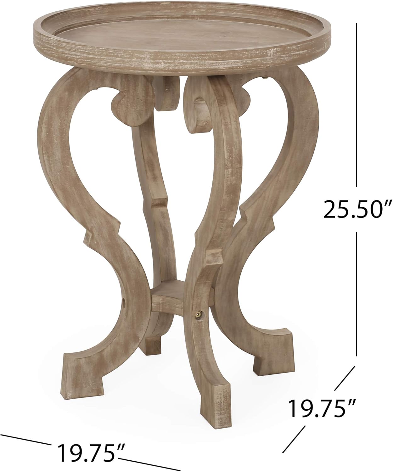 Christopher Knight Home Eleanor French Country Accent Table with Round Top, Natural