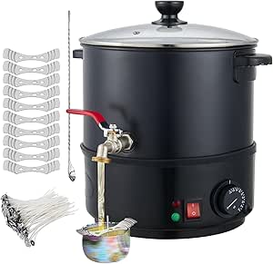 Pot De Fusion De Cire 1000ml – Noir – Pour Bougies Et Savons – 11x12,5cm