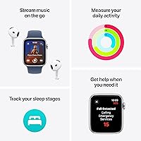 Vista 3 de Apple Watch SE (2ª generación) [GPS 40mm] Smartwatch con caja de aluminio Starlight y correa Starlight Sport S/M. Rastreador de actividad y sueño