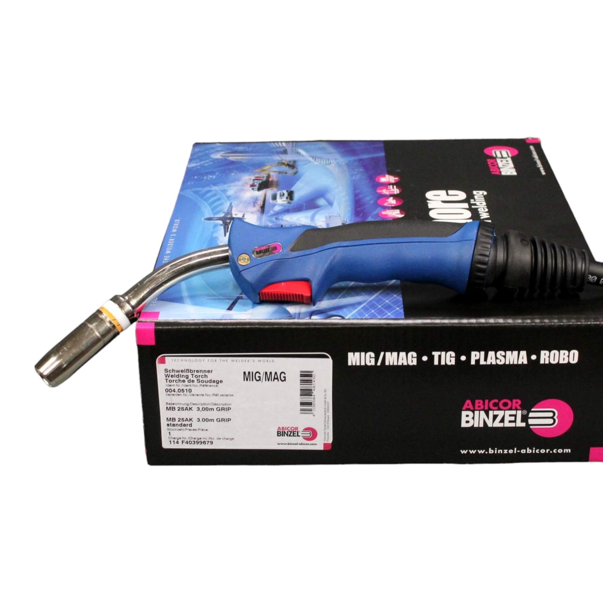 Torche de soudage mig-mag - mb25ak grip 3 m