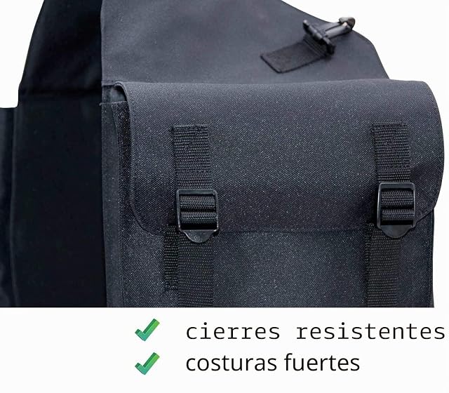 Foto 4 de 8 de Reitsport Amesbichler Alforja para Caballos, Doble Bolsa de Transporte, Color Negro 013/04D