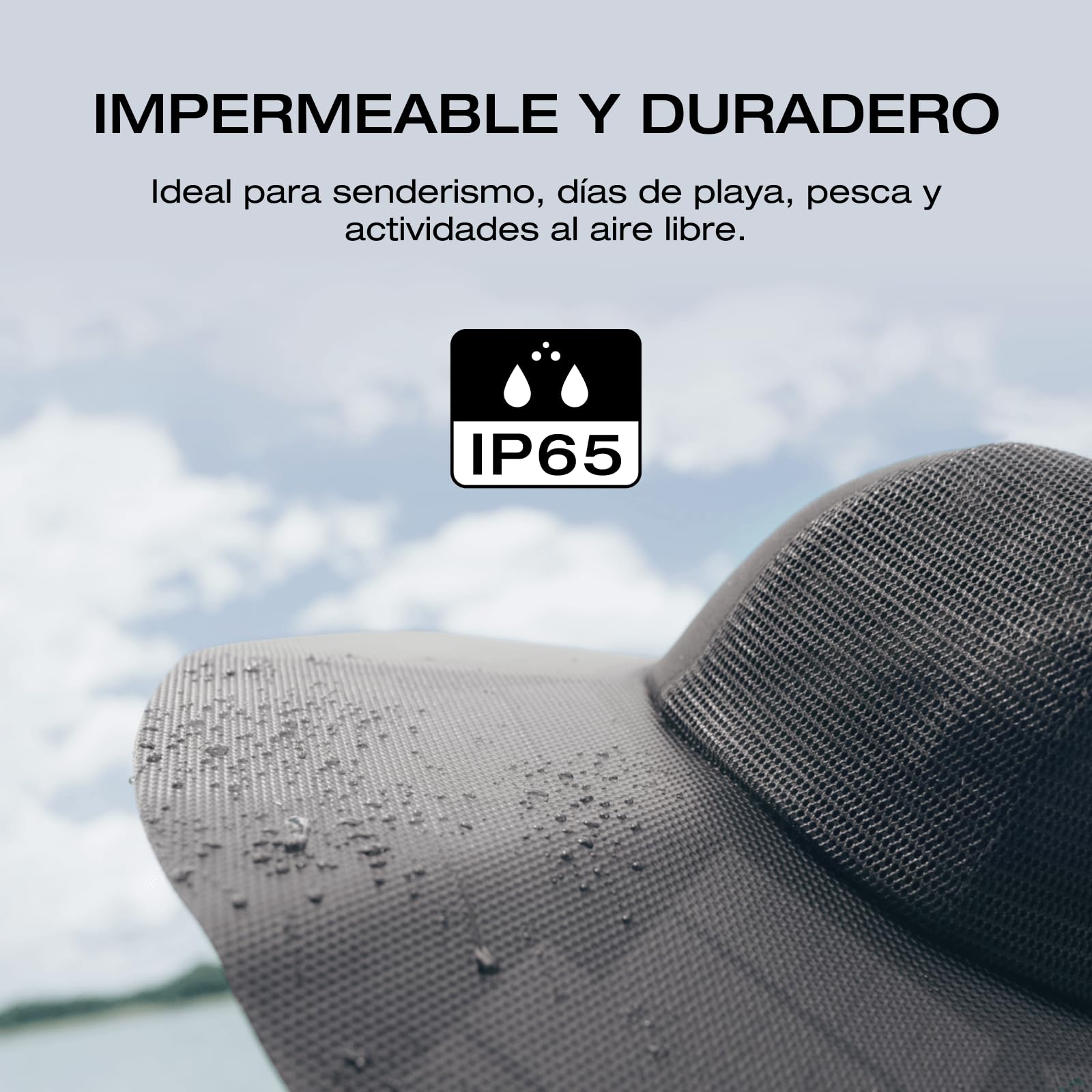 EF ECOFLOW Sombrero Solar, Sombrero Wearable con energía Solar de 360 Grados, Impermeable, Ultraligero, Plegable, con Dos Puertos USB-A y USB-C, Carga teléfonos Inteligentes (Tamaño: M-L)