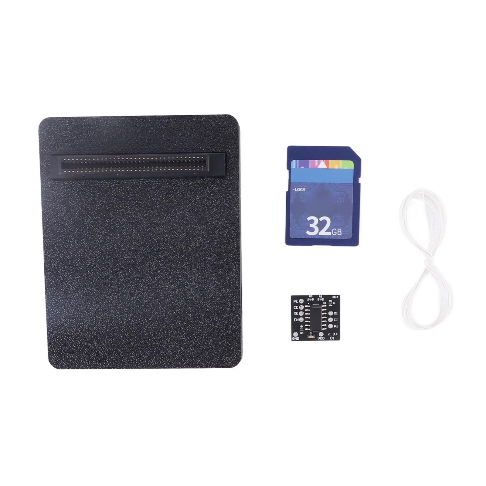 Generic Zestaw Emulatora Napędu Optycznego Karta Pamięci Typu Plug and Play Retro Konsola Akcesoria do Gier Etui z Nadrukiem 3D do SCPH 7500 do SCPH 1001 (z kartą pamięci 32 GB)
