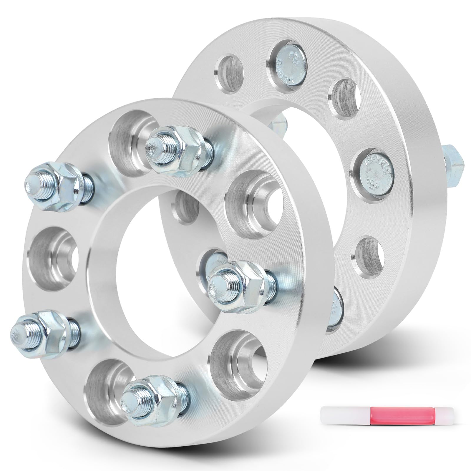 SCITOO 2Pcs 5x4.5 to 5x110 Wheel Spacers 1inch for Honda/for Toyota Silver