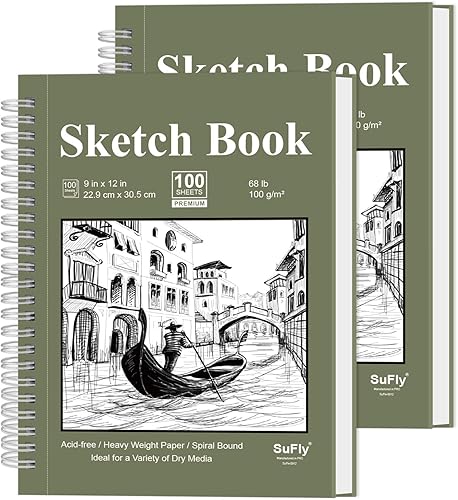 Miniatura 23 de Cuaderno de bocetos para niños, pequeño cuaderno de bocetos, cuaderno de bocetos de 5.5 x 8.5, paquete de 1 (68lb/100gsm), 100 hojas de bloc