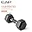 CAP Barbell 15 LB Rubber Coated Hex Dumbbell Hand Weight with Padded Grip - Single | Comfort Grip