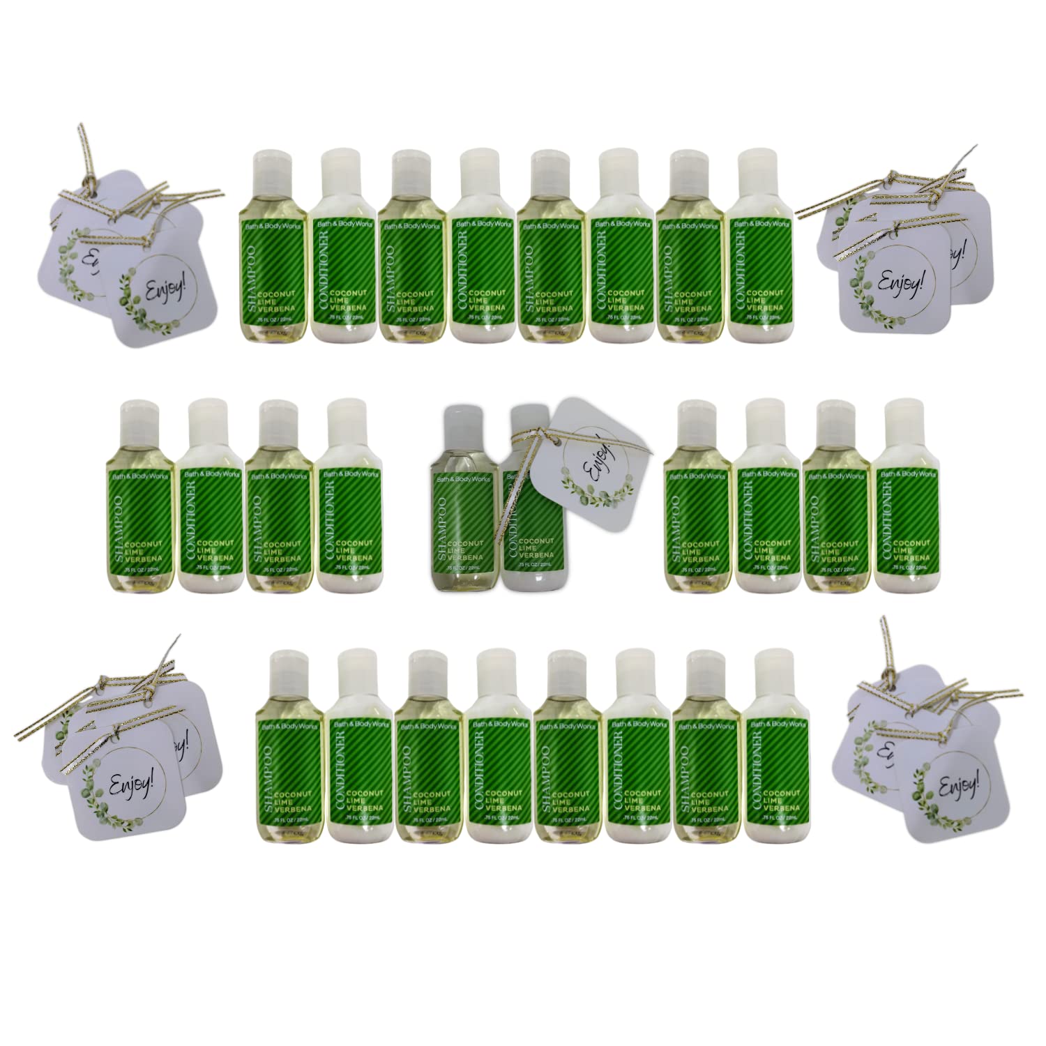 Travel Size Shampoo and Conditioner Sets. 12 of Each. .75