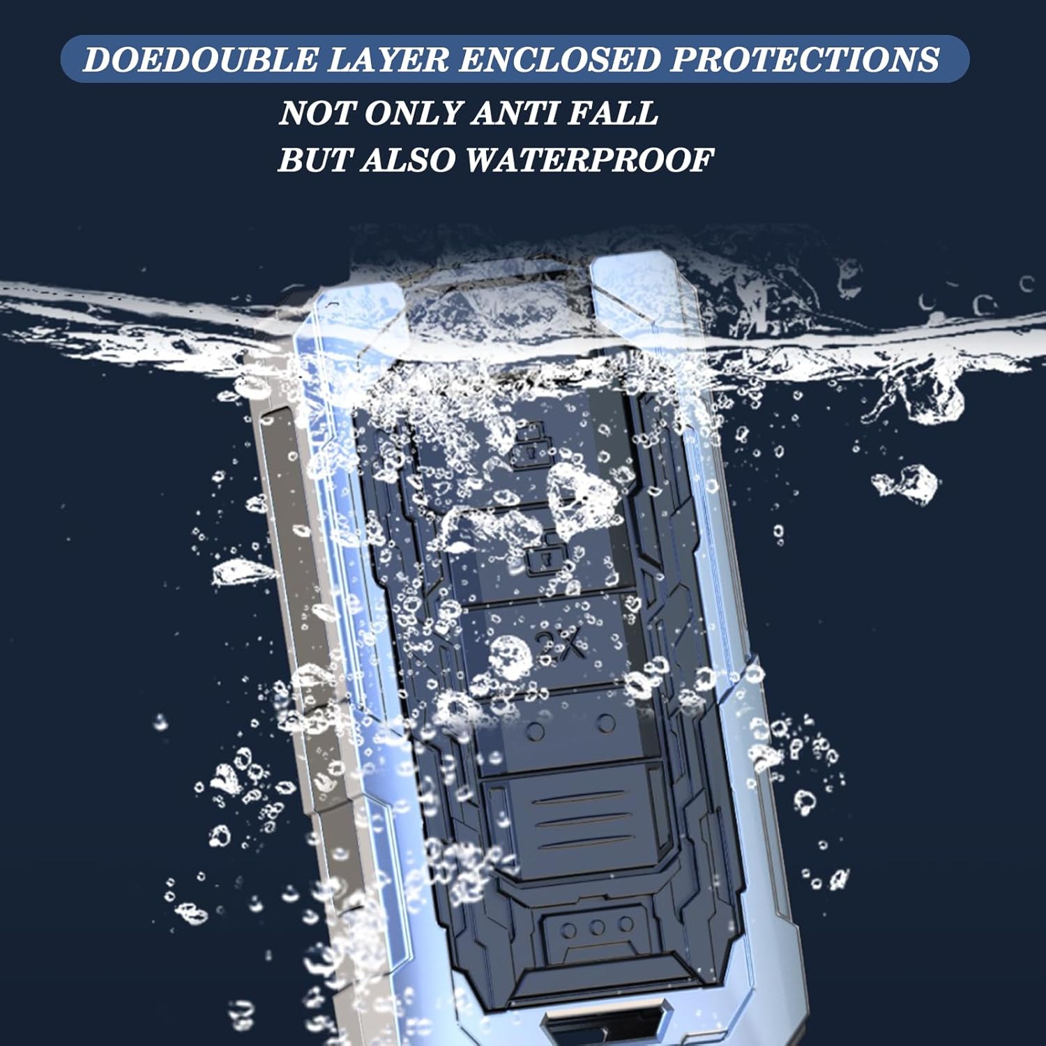 Compatible with BMW Key Fob Cover 1'F20/2'F22/3'F30/4'F32/5'F10/6'F11/7'F01/X3 F25/X4 F26/M3 M4 M5 M6, Metal Key fob Cover for BMW Key Accessories (B-Model) - Image 5