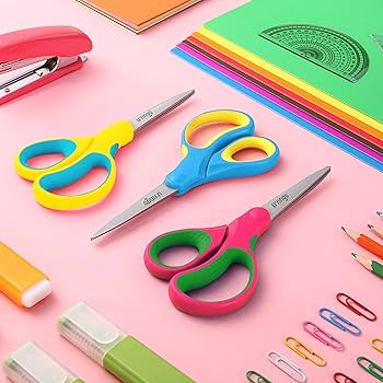 Amazon.co.jp: LIVINGO 135mm 子供用はさみ 両手利きの小学生