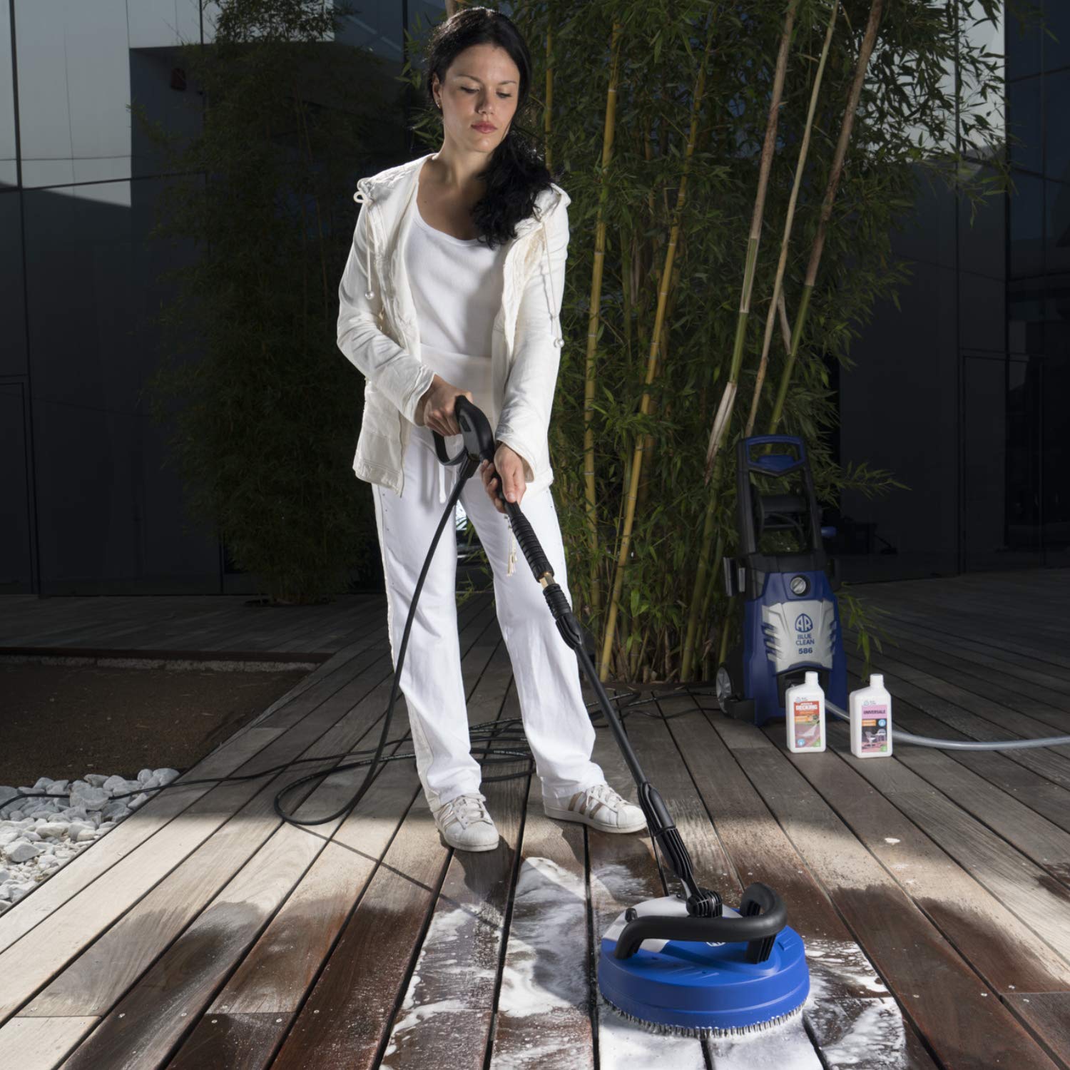 AR Blue Clean Patio Cleaner Deluxe – Accessoire de Lavage pour Nettoyeur Bleu