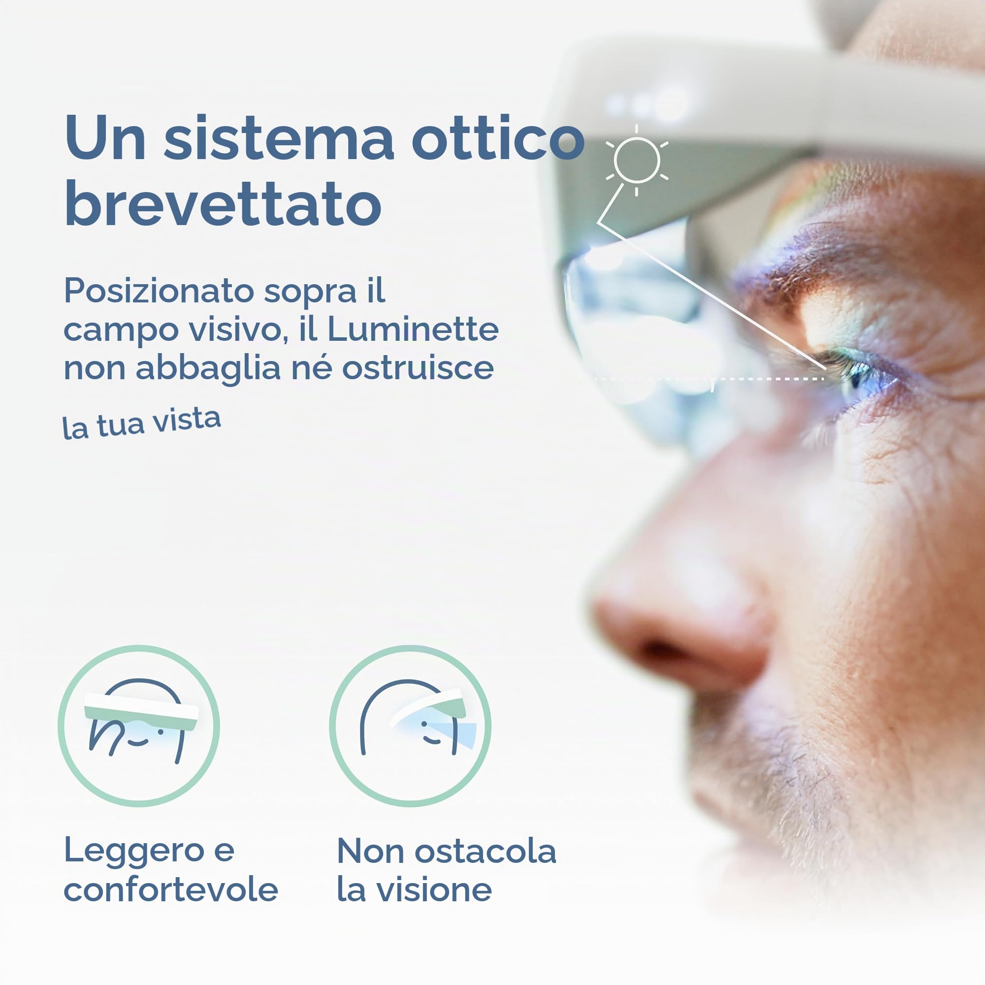 Luminette 3 Occhiali per Terapia Della Luce - Lampada a Luce Terapia Bianca Indossabile per Insonnia, Jet Lag, Stanchezza e Disturbi Stagionali - Terapia Luce led Viso Portatili (verde)