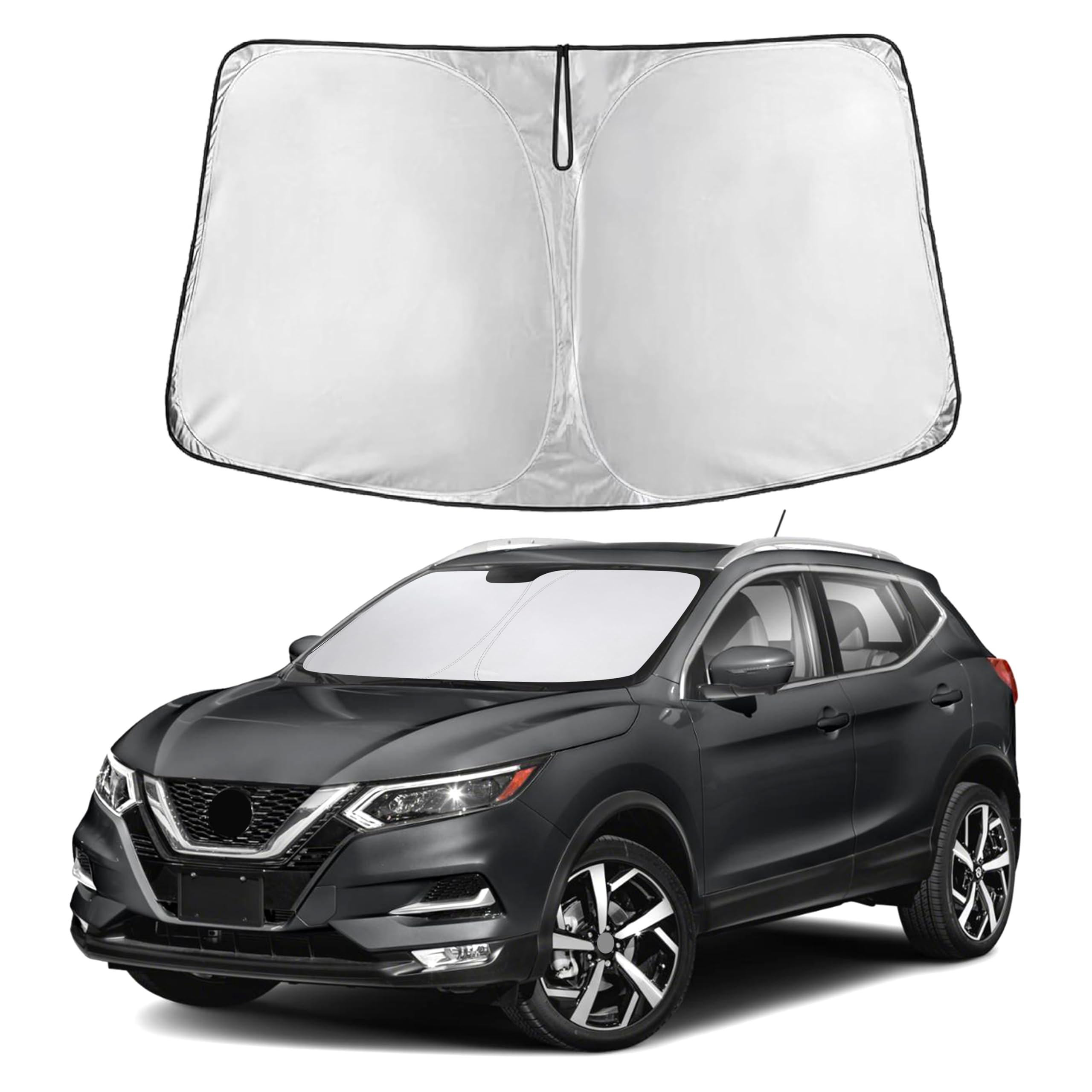 EcoNour Windshield Sun Shade Compatible for Nissan Rogue Sport 2017–2022