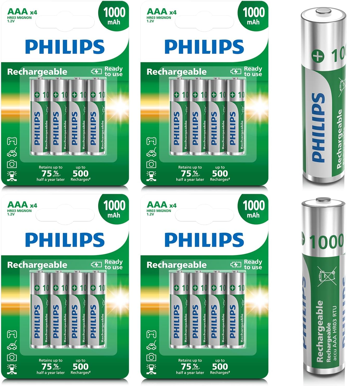 - AAA Batteries for Remotes, Radios & Home Electronics