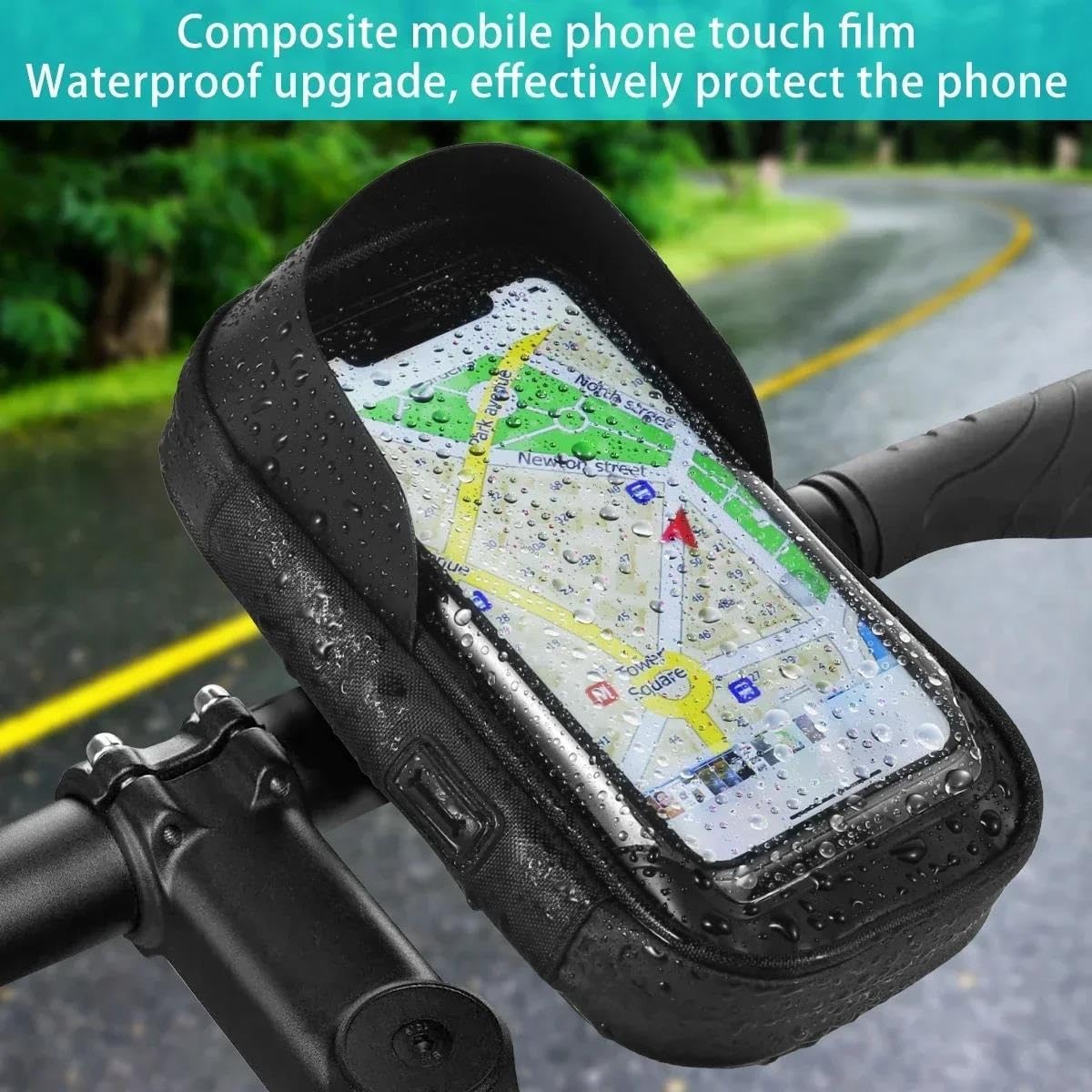 Supporto Per Telefono Telaio Anteriore Bicicletta Rotazione A 360° Impermeabile Staffa Per Smartphone Navigazione Universale Facile