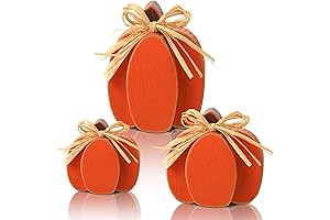 Ferraycle 3 Pcs Thanksgiving Pumpkin Decor: Unique Fall Decor for Your Autumn Ambiance