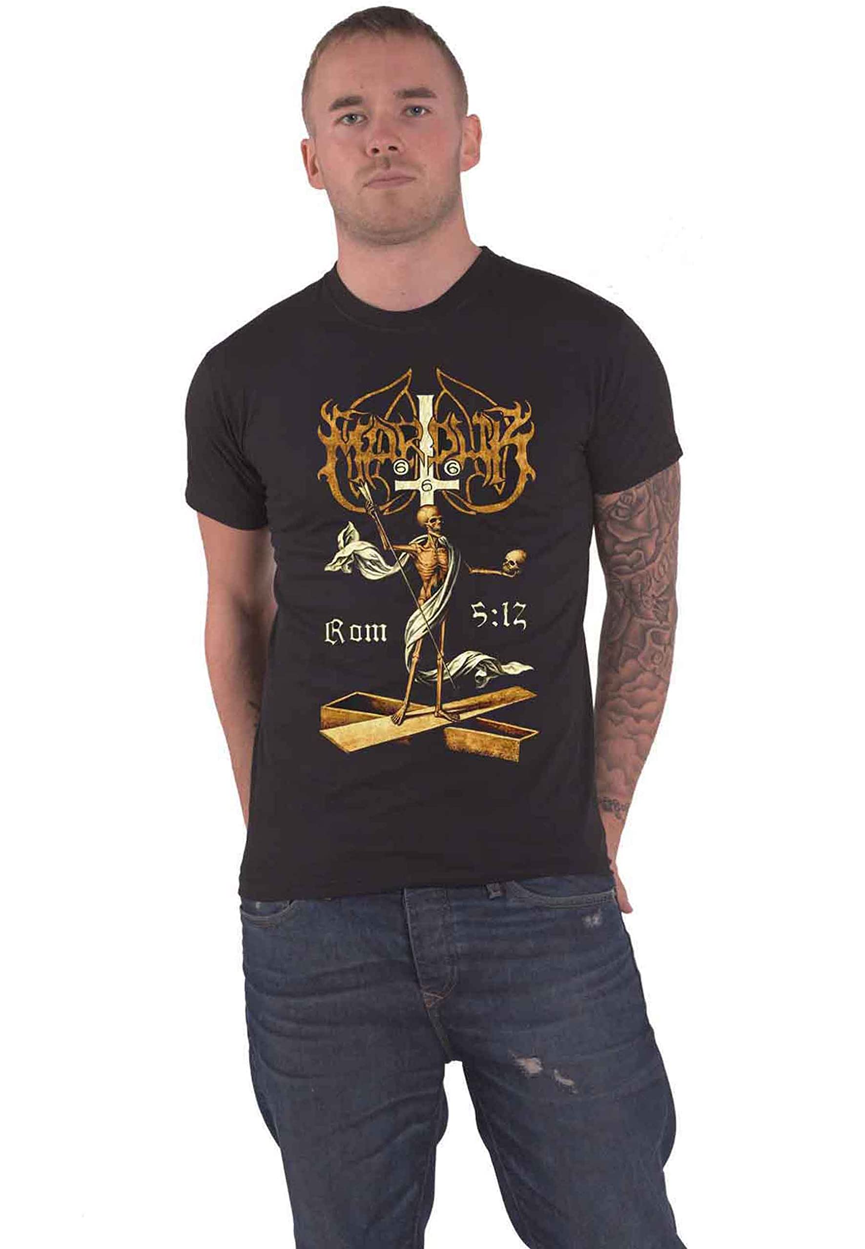 T-shirt Marduk Rom 5:12 homme manches courtes coupe standard regular confortable - 5