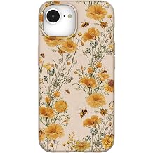 Pela | Phone Case Compatible with iPhone 16e/17e | MagSafe Included | Cute Eco Friendly | Made with Plants | Seashell Vintage Bee Multicolor