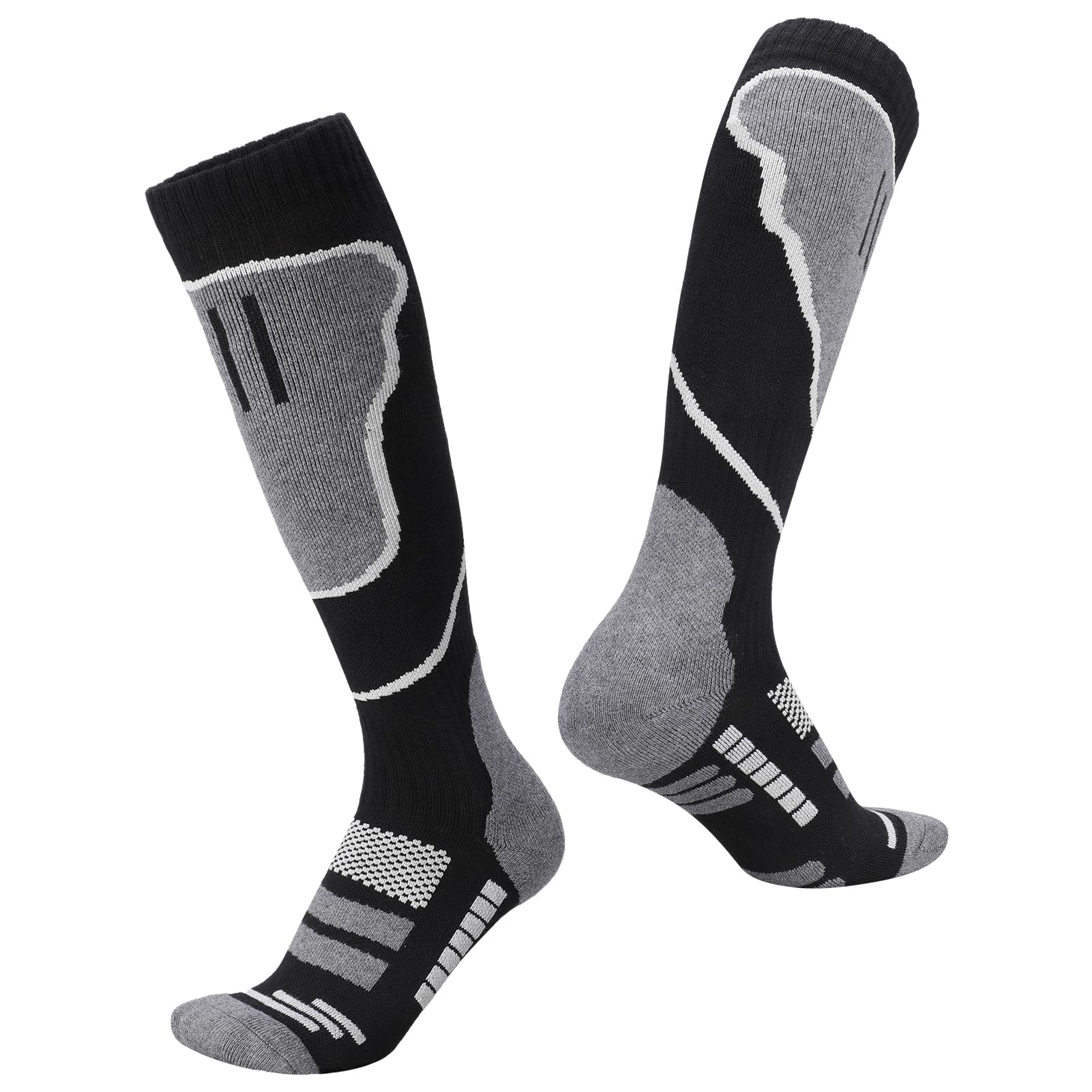 FRIUSATE Ski Socks for Men Women, High Performance Thermal Ski Socks Snowboard Socks Knee High Socks Breathable Compression Socks for Winter Outdoor Sports Skiing Snowboarding