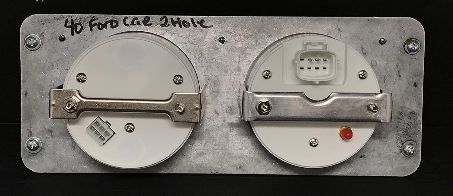 Compatible with 1940 Ford Car 3 3/8" Quad Style GPS Gauge Dash Cluster Panel Beige