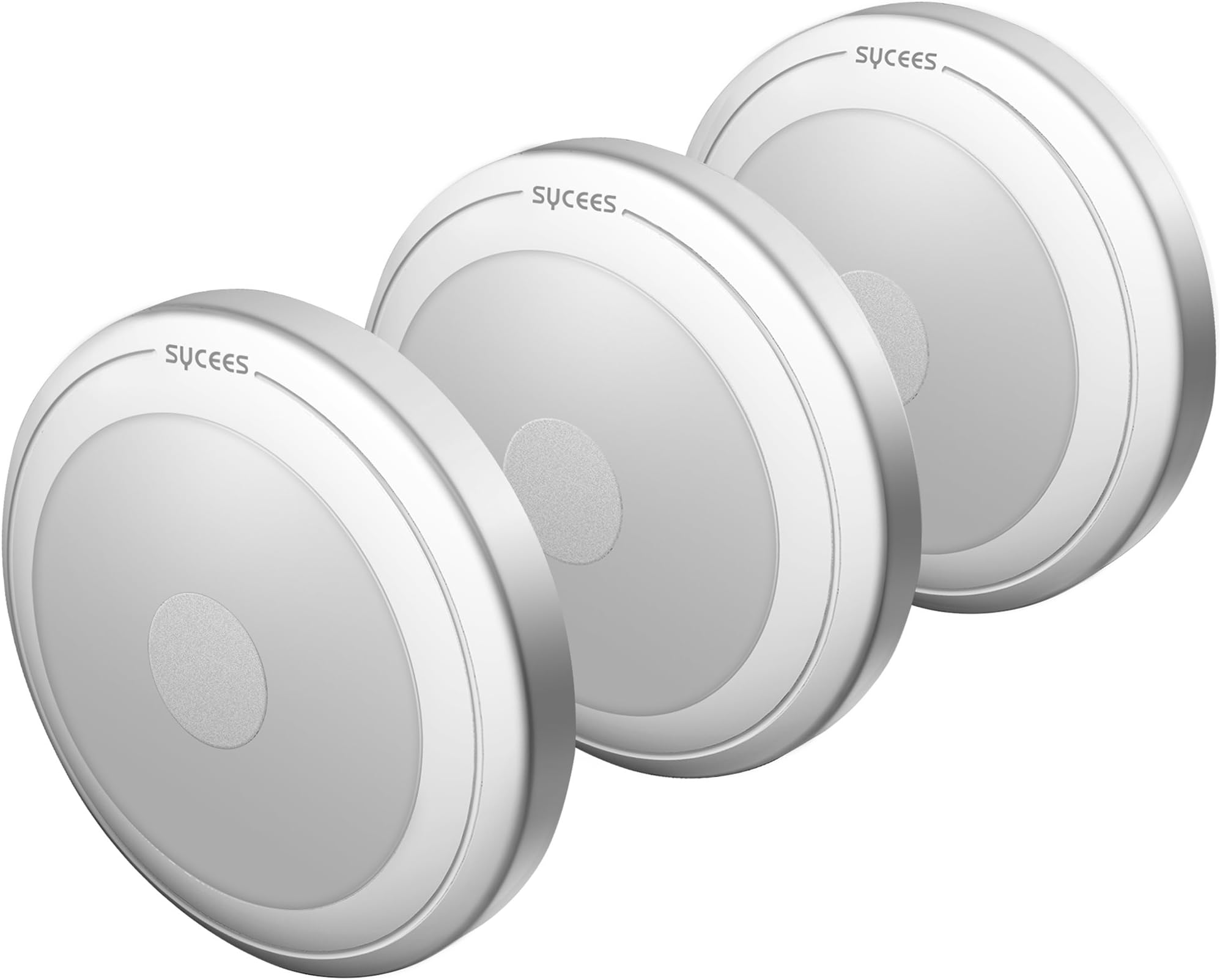 Touch-Activated LED Puck Lights, Dimmable, Battery-Operated, Stick-Anywhere, Warm White, 3-Pack