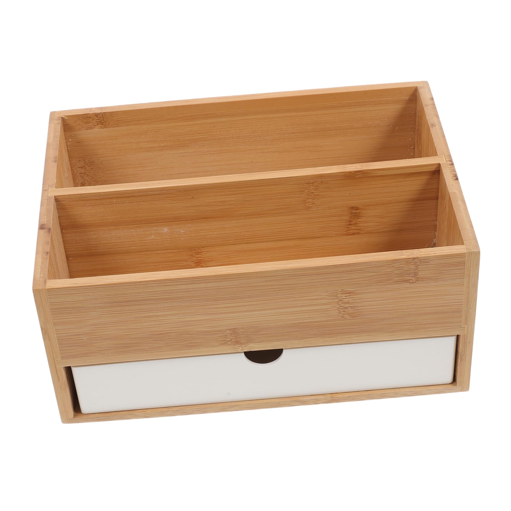 Schreibtisch-organizer Bambus Mit Aufbewahrungsbox Für Kleinigkeiten Kosmetik Und Bastelbedarf Vielseitig Für Home-office Und Schlafzimmer