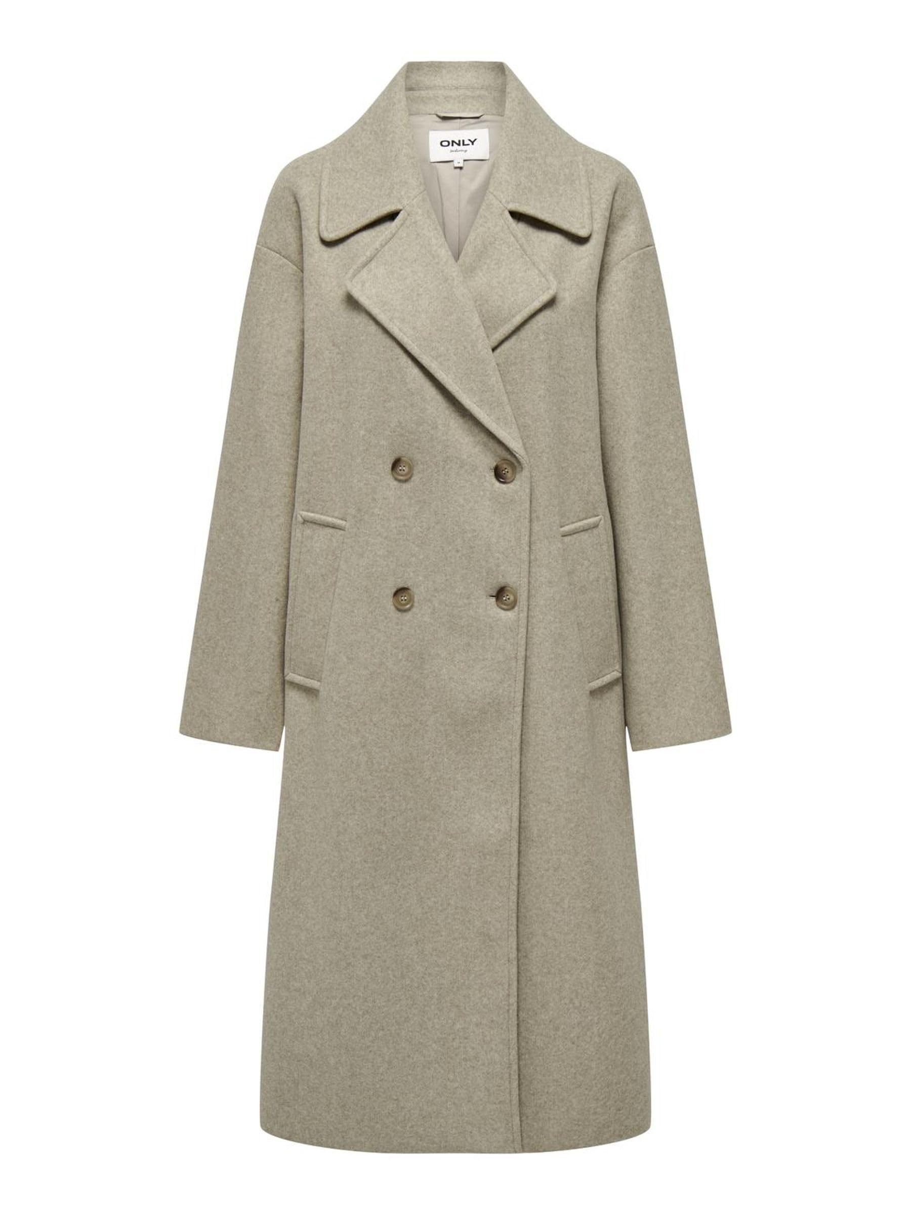 Only womens ONLWEMBLEY L/S OVSIZE COAT PNT NOOS Coat 40 Weathered Teak