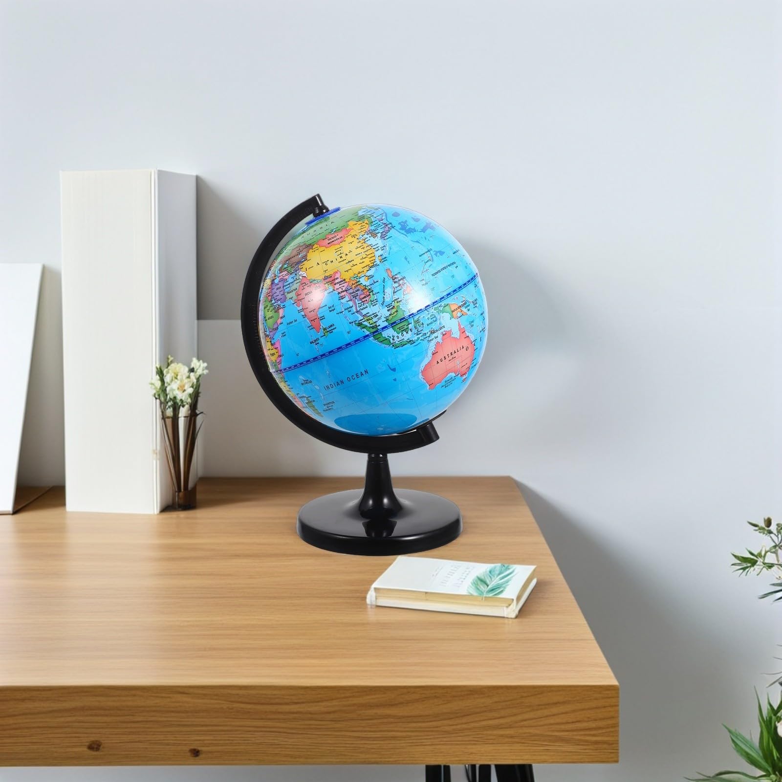 PACKOVE Mappamondo Interattivo Educativo per Ragazzo Ragazza e Adulti con Design Interattivo e Dimensioni Adatte, Realizzato in Plastico per Casa e Scrivania