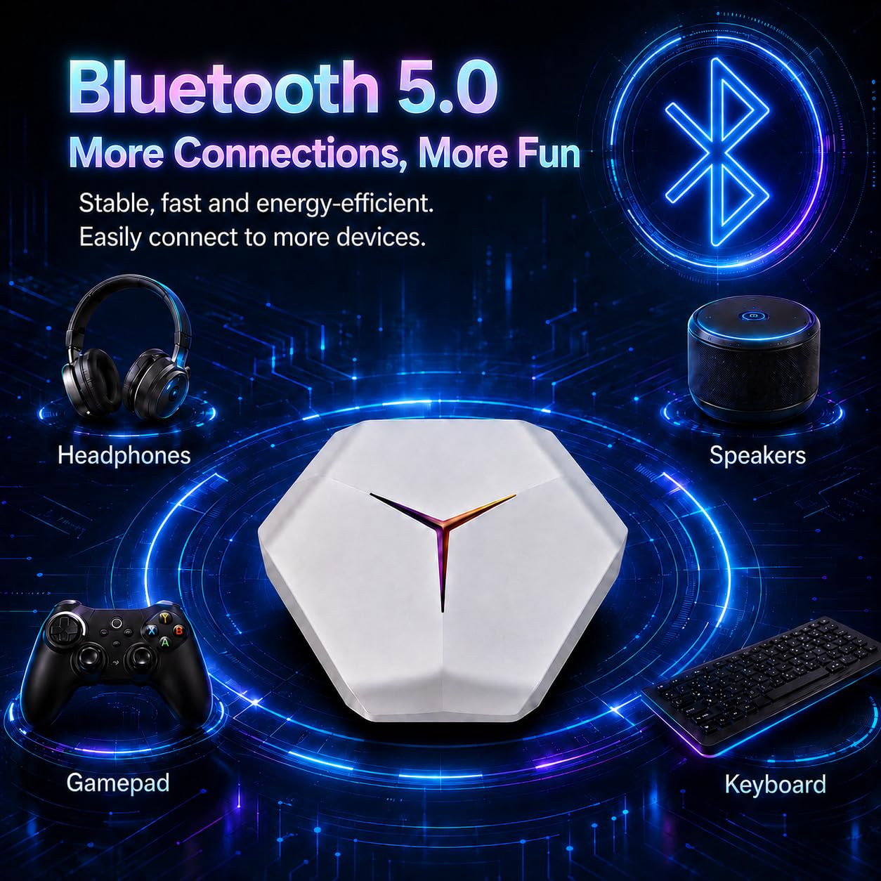 Boîtier TV Android 4Go 64Go 4K UHD WiFi 6 Quad-Core Lecteur à Quatre cœurs