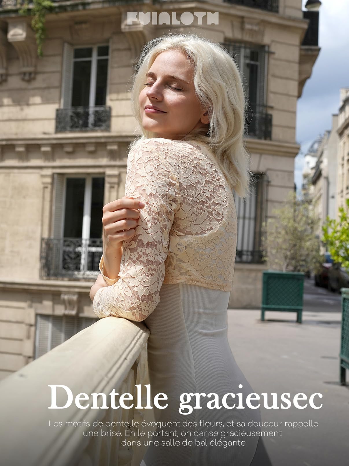 fuinloth Bolero Femme Mariage Dentelle Chic Ete Elegant Boléro Cérémonie
