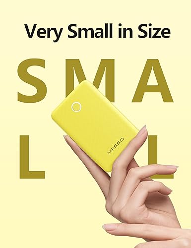 Miniatura 4 de Batería externa ultra delgada de 6000 mAh, tamaño de tarjeta, cables USB C integrados, cargador portátil para teléfonos, batería externa de 3