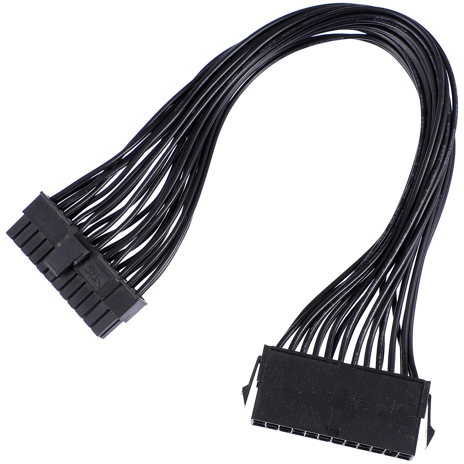 Cable de alimentación ATX 24 pines macho a hembra para placa base de PC 8