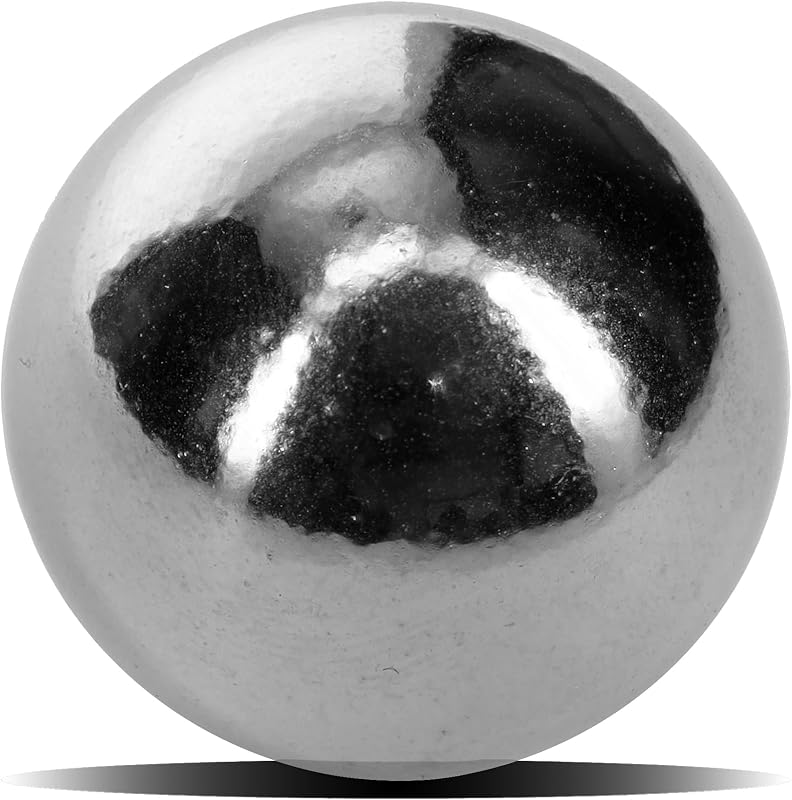 WE Games Replacement Steel Ball for Shoot The Moon Game & Pinball - 1.06 Inch (26.92 mm) Steel Balls, Metal Balls for Table Top Games, Replacement Pieces for Arcade Games