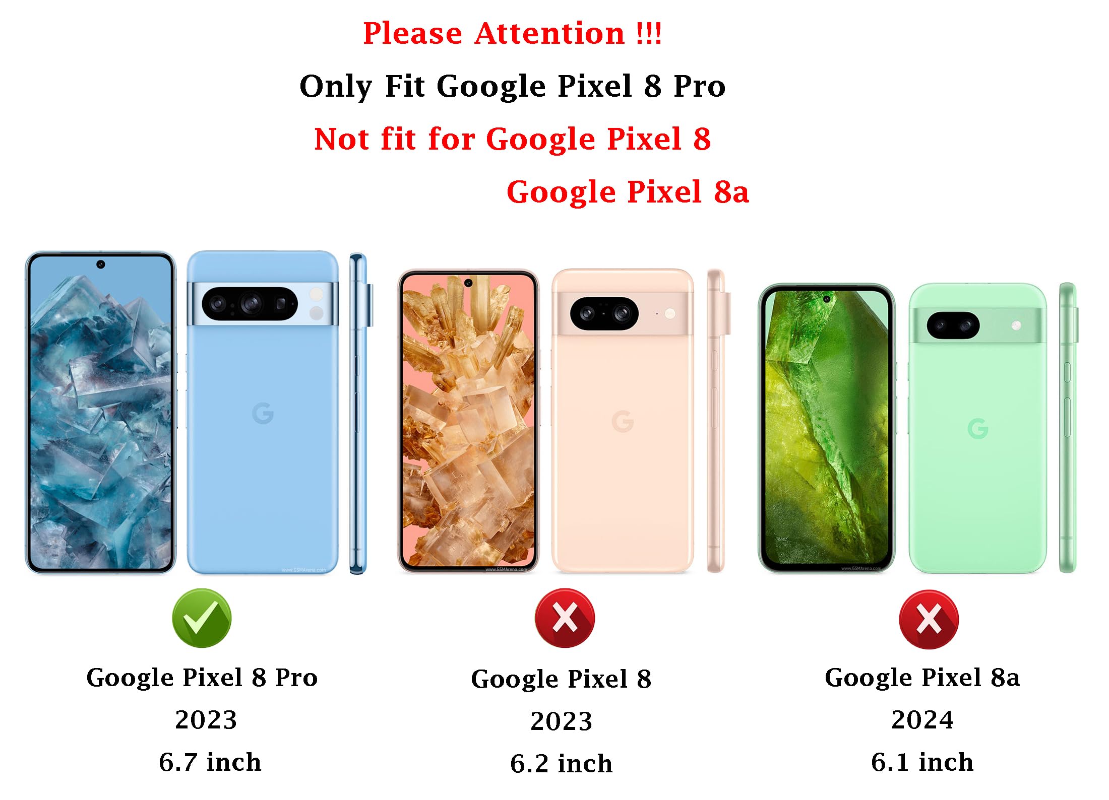 TAURI Funda Magnética 5 En 1 Para IPhone 14 Pro Max Protección Contra Caídas De Grado Militar Con 2 Protectores De Pantalla 2 Protectores De Lente
