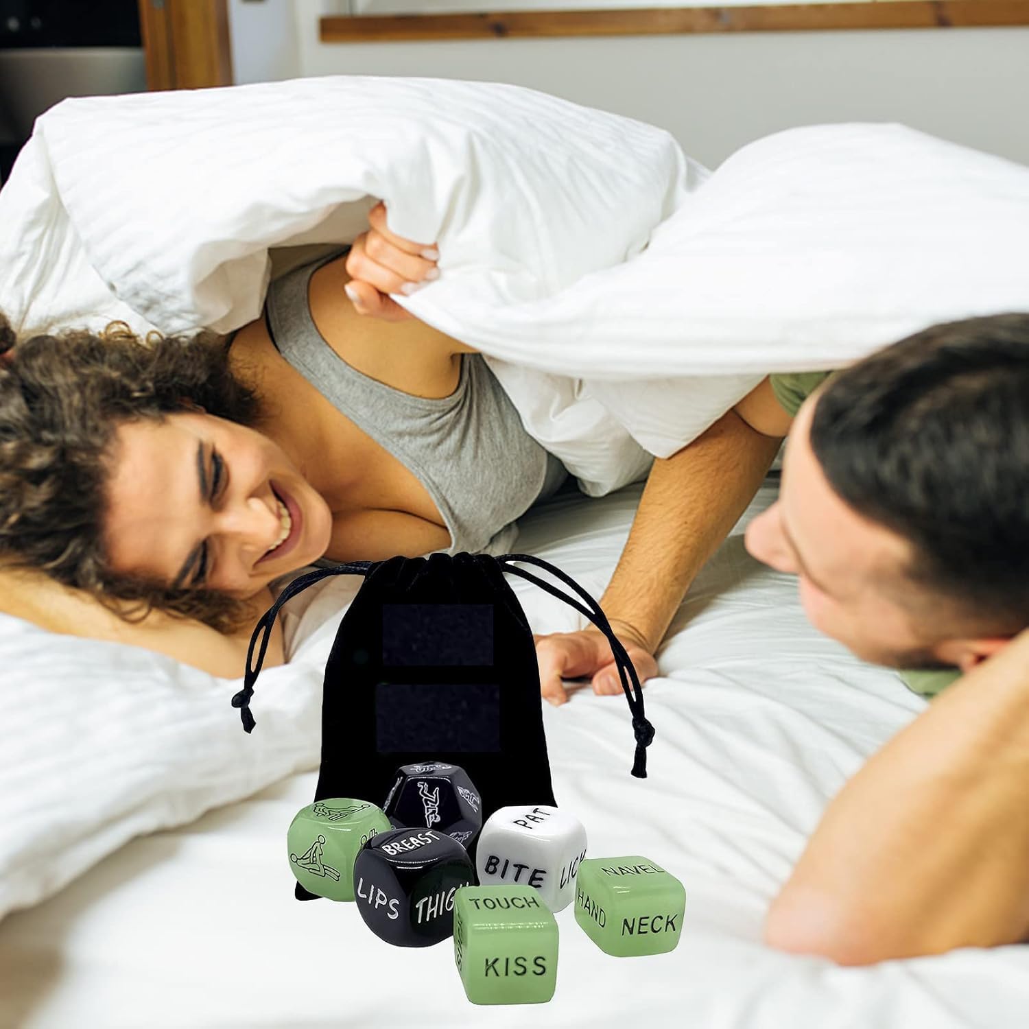 6Pcs Sex Dice Couples Games for Adults, Glow in The Dark Positon Dice Sex Novelties Kinky Sex Toys,Sex Position Dice for Date Night Boyfriend Girlfriend Romantic Valentines & Anniversary Sex Games
