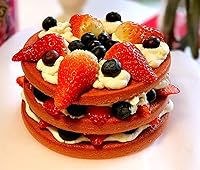 Vista 5 de Webake Juego de moldes para tartas de capas, moldes redondos de 6 pulgadas para hornear arcoíris, molde de silicona para pastel de Whoopie jumbo