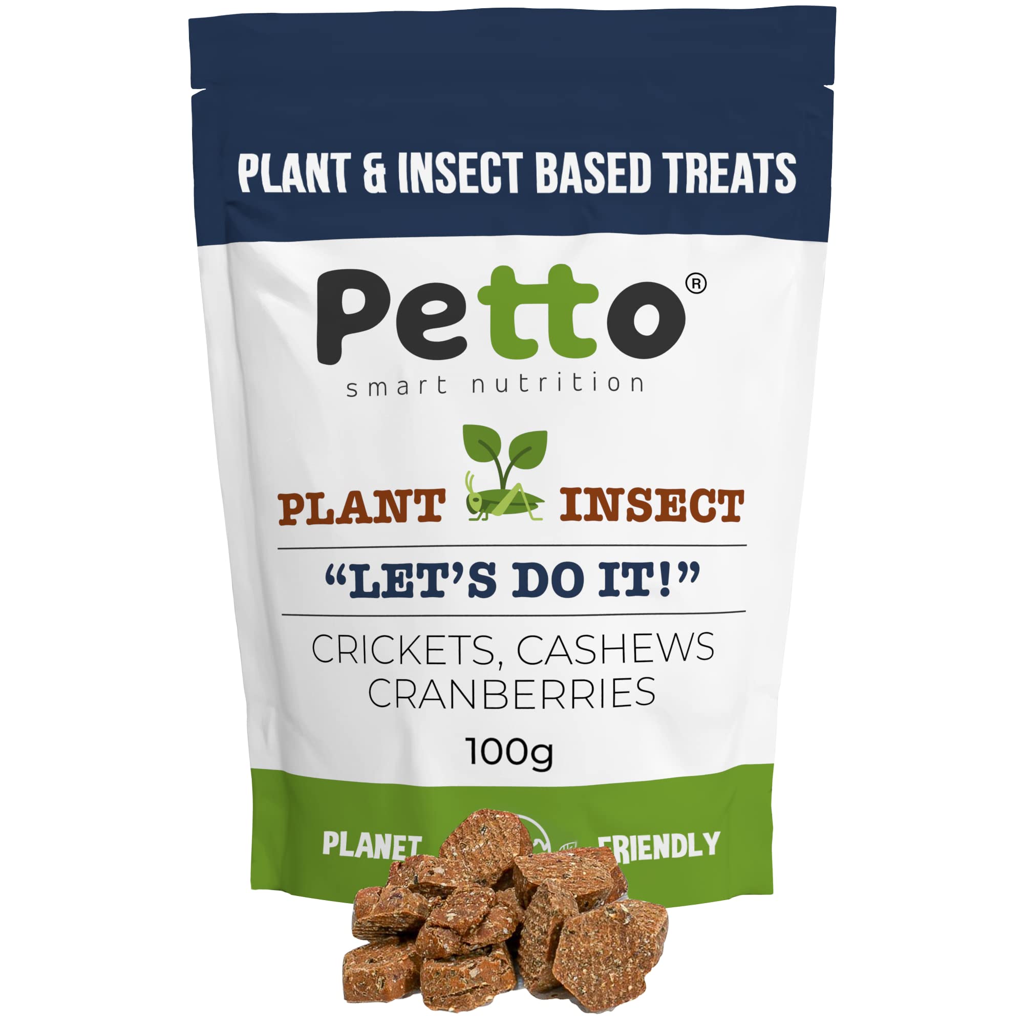 Buy Petto & Insect Based Hypoenic Dog Treats 100g y & MeatFree