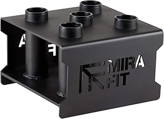 5 Olympic Bar Floor Stand - Gym Storage for 5 Weight Bars