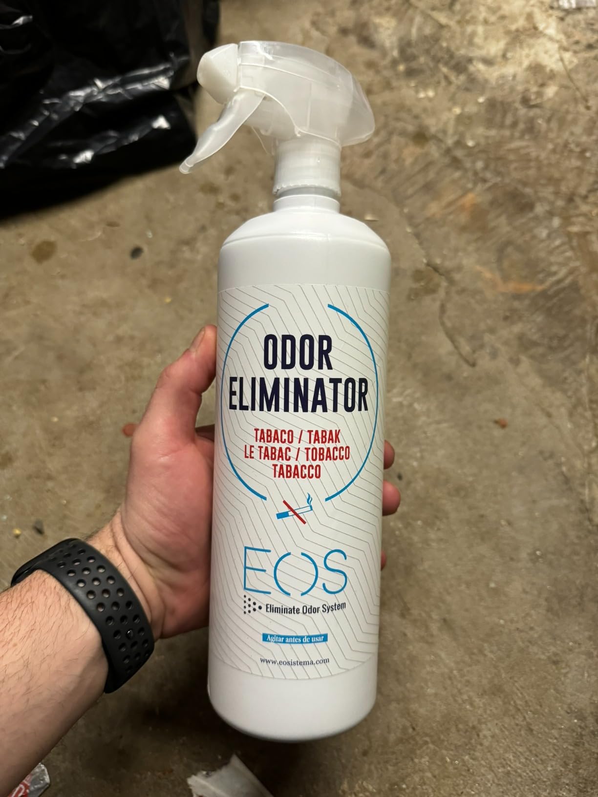 EOS (1 Liter) Rauchgeruch entferner. Raucherzimmer geruch entfernen, Rauchgeruch aus