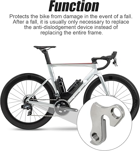 Miniatura 4 de Tissting Gancho universal para desviador trasero de bicicleta, gancho de cola de bicicleta con tornillo, gancho de cambio de bicicleta de acero