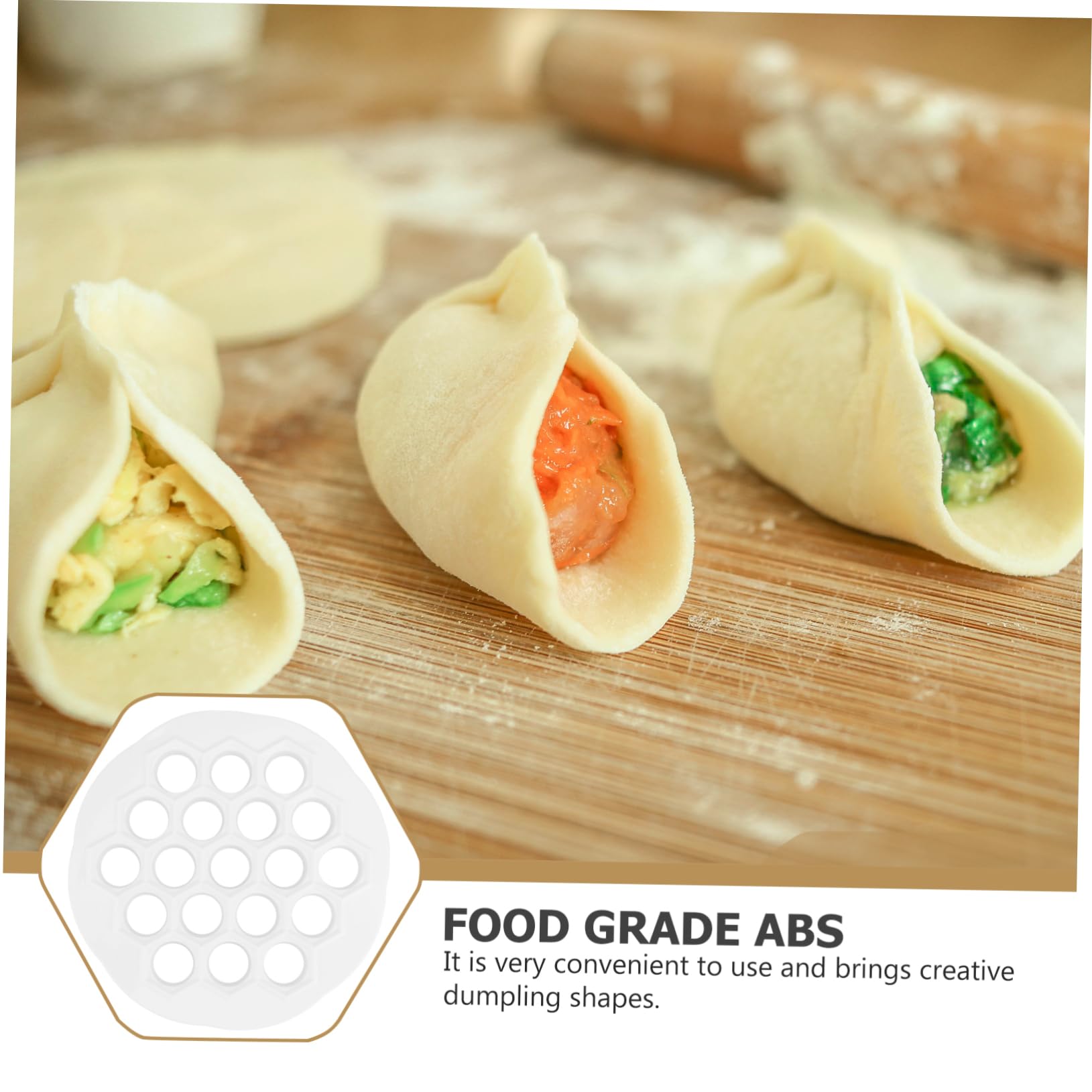 BRIGHTFUFU Dumplings Maker Mold DIY Fast Plastic Tool for Dumplings Food Grade Pastry Mold for Home Cooking and Baking