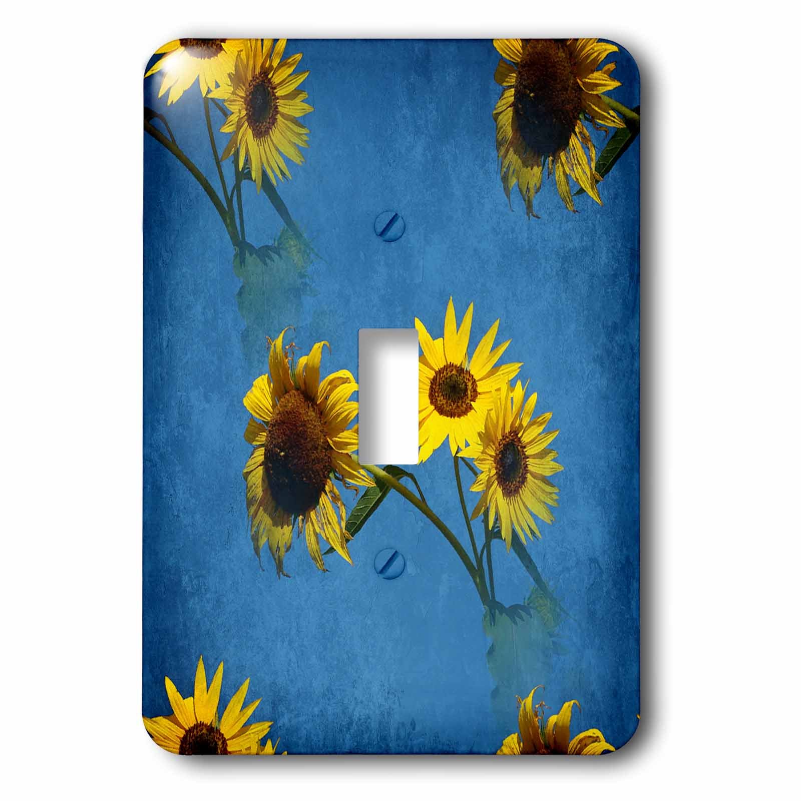 Tournesol Digital Art par Angelandspot interrupteur décoratif 3drose bouton unique