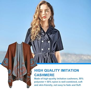 LIUYUYOUGO Strick-Cape Mit Ärmeln - Gemütlicher Poncho Für Kalte Tage