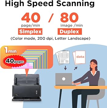 Plustek Large Format Document Scanner S30 - Wide Format Tabloid, Ledger, A3