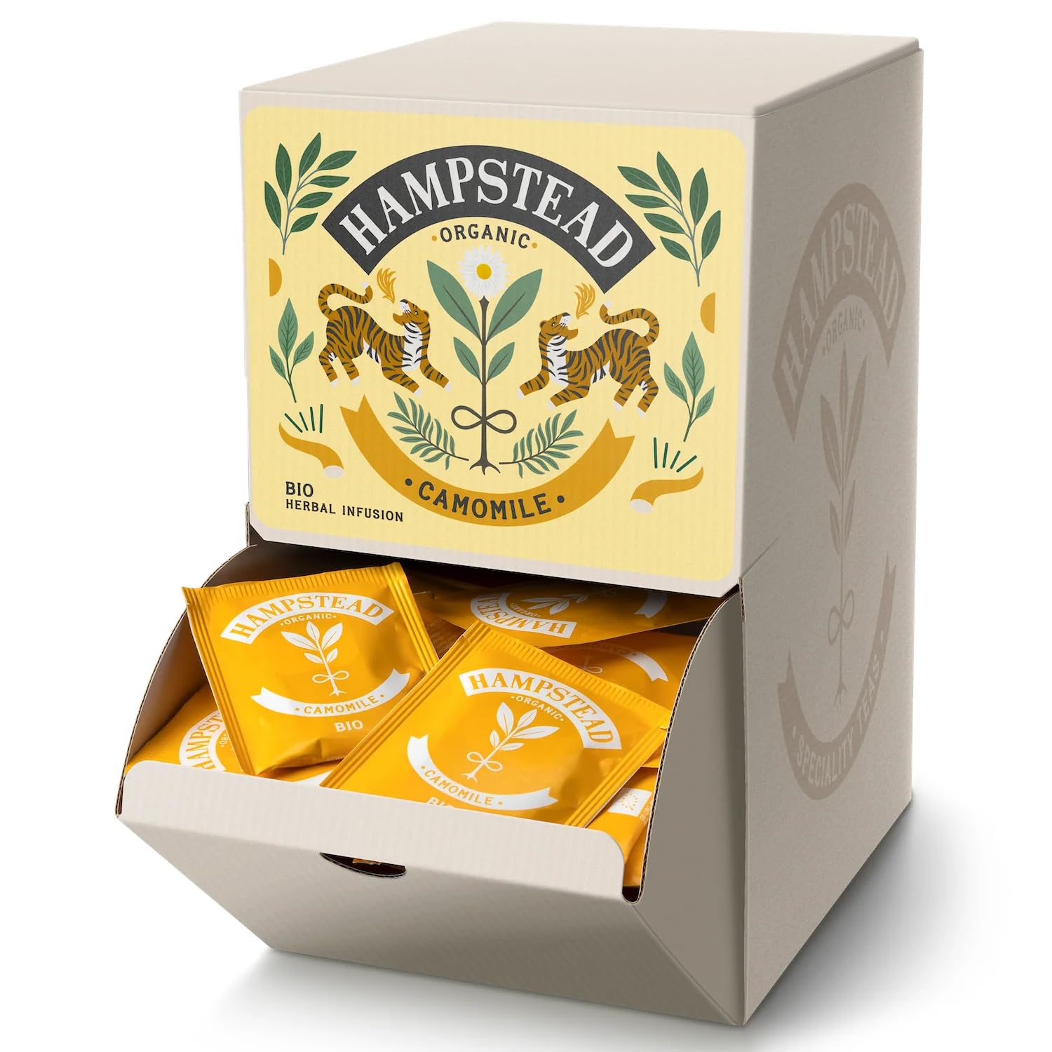 Hampstead® Tea | BIO Kamillen-Kräutertee | Entspannender Kamillenaufguss mit milder Honignote – 250 Filter (312,5 g) | Kamillenbeutel Ho.Re.Ca.