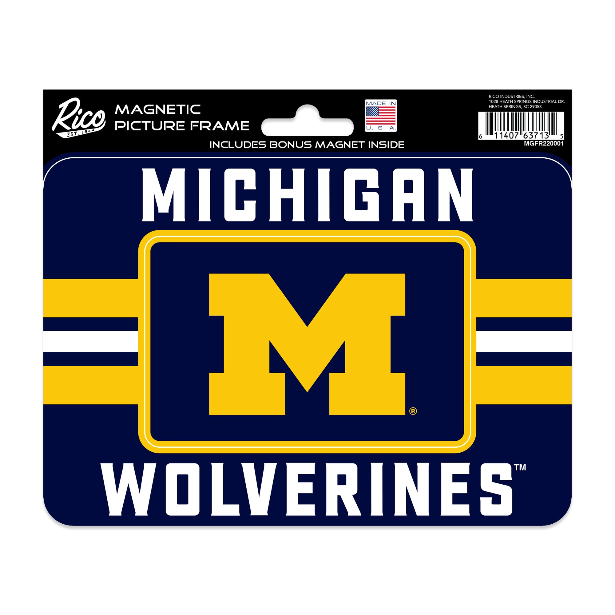 Cadre photo magnétique Michigan Wolverines et aimants déco de maison