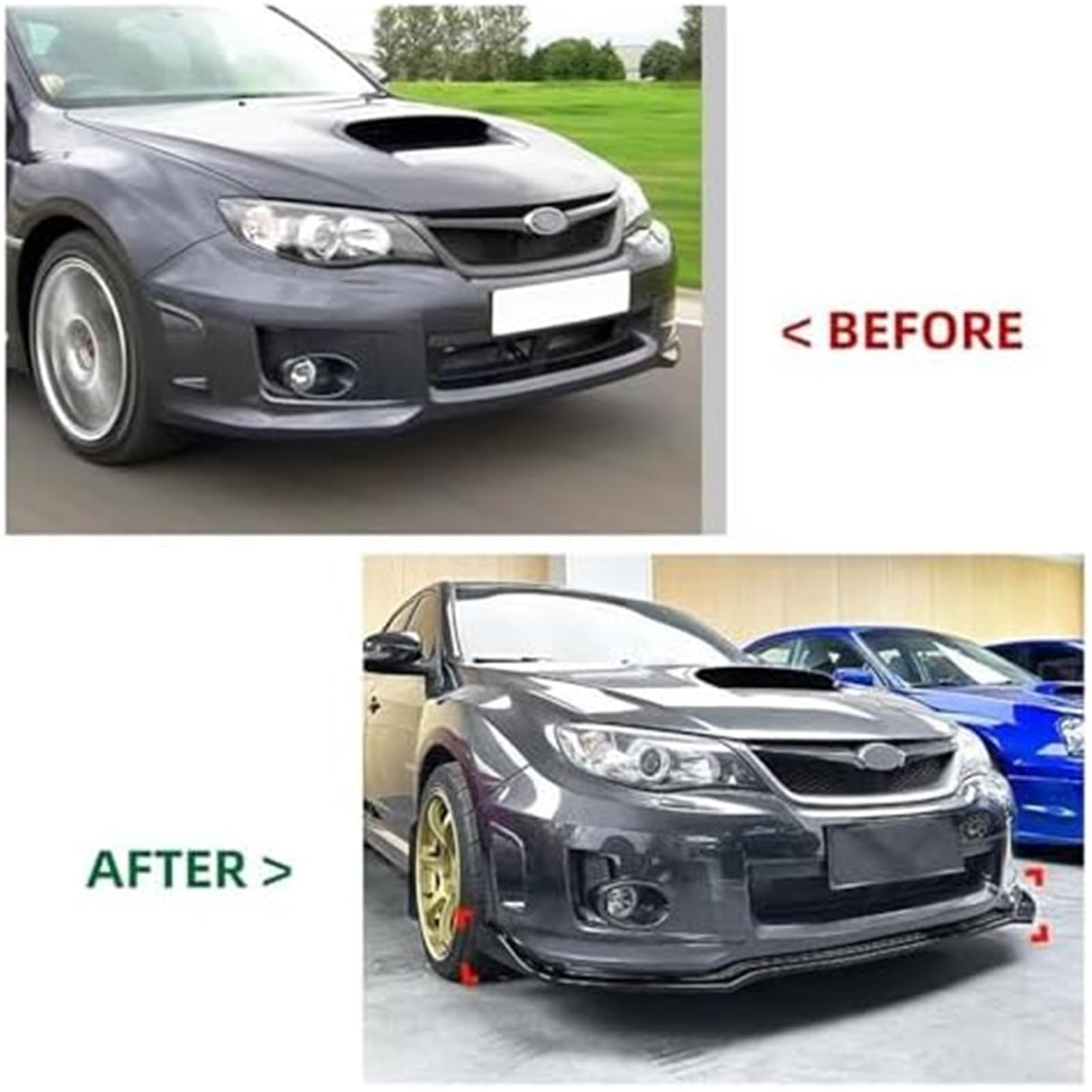 Splitter, dla dla Subaru, dla Imprezy, dla dla WRX, dla Sti 4